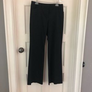 Black on Black Pinstripe Express Editor Dress Pant